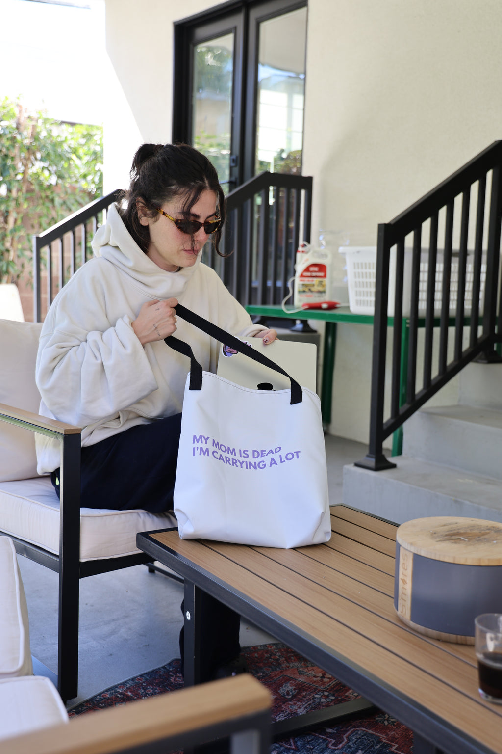 My Mom Is Dead, I'm Carrying A Lot Tote Bag