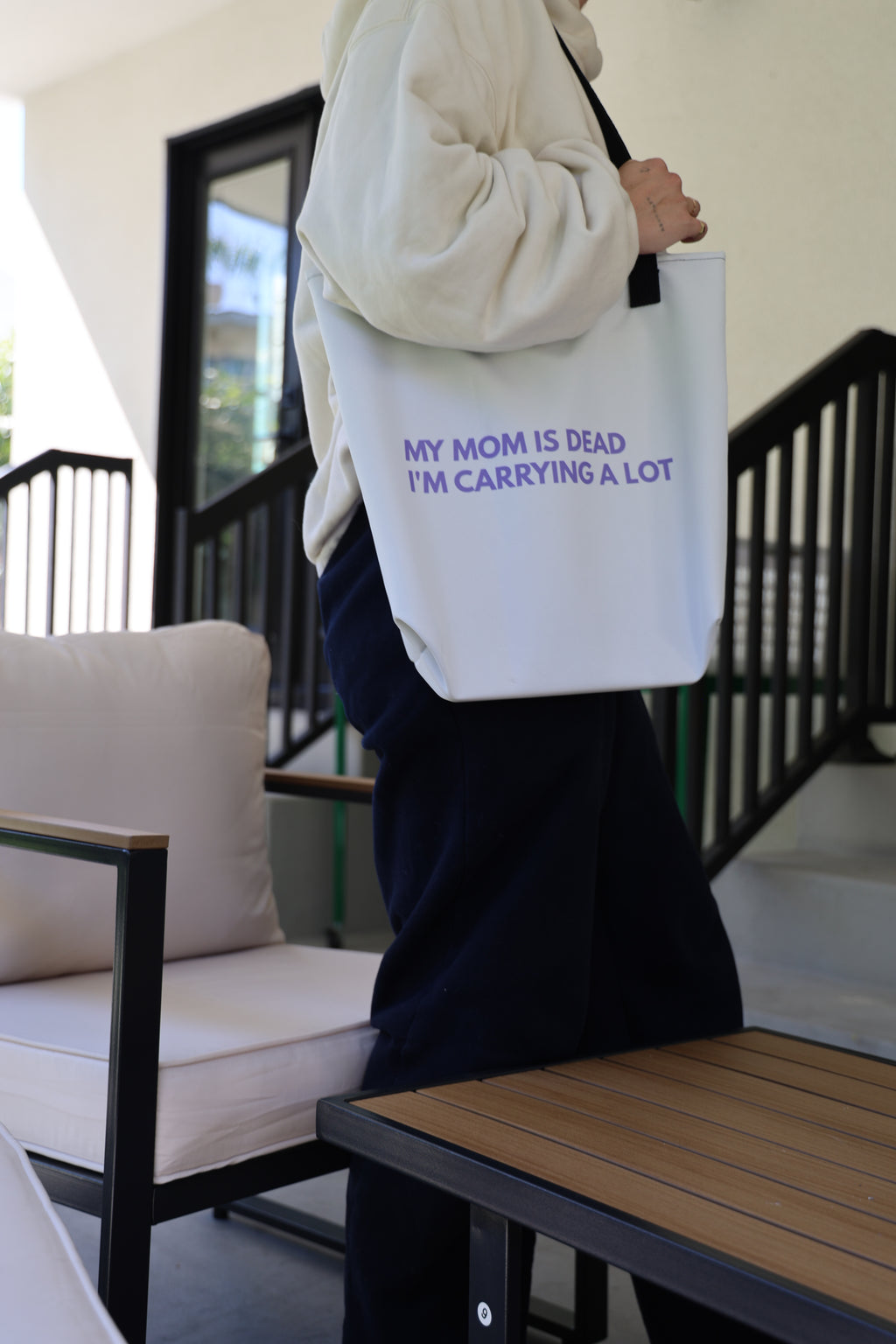 My Mom Is Dead, I'm Carrying A Lot Tote Bag
