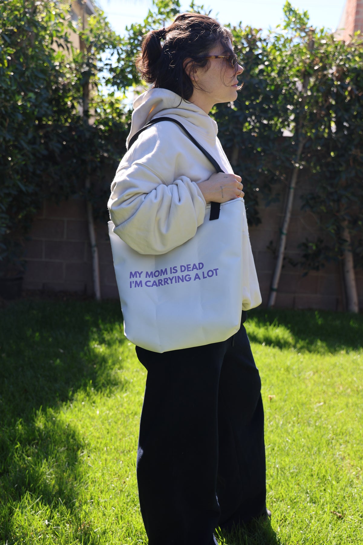 My Mom Is Dead, I'm Carrying A Lot Tote Bag